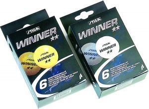 Теннисные шарики STIGA WINNER ** 40мм Упаковка 6 шт.