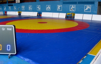 Ковер борцовский 12х12 м, Покрытие ковра трехцветное ― Империя Спорт